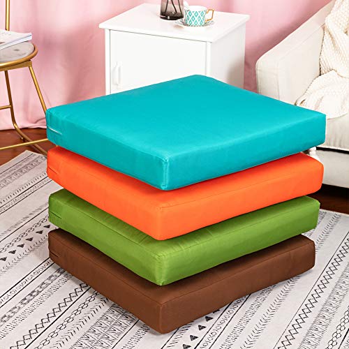 idee-home Patio Chair Cushion Covers 4 Pack 6Pack, Outdoor Seat Cushion Cover 24"X22"X4", Replacement Covers Only